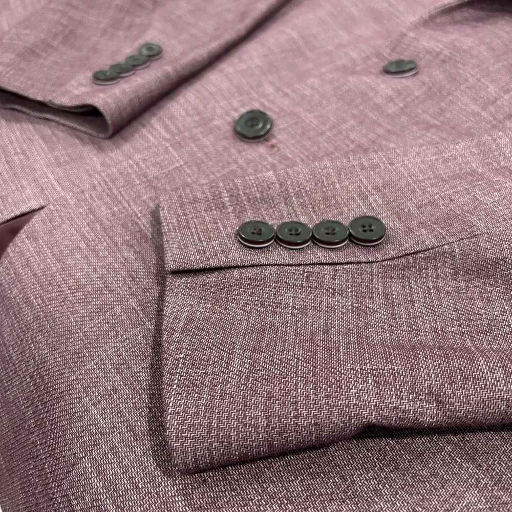 Ben Sherman Mens Blazer Sport Coat Casual Jacket 44R Two Button Burgundy